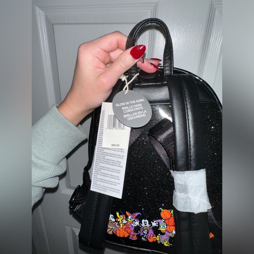 🆕 Disney Parks Mickey and Friends Halloween Haunted House Loungefly Backpack - Picture 10 of 11